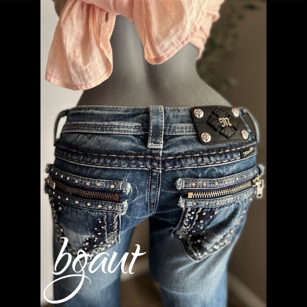 Miss Me Boot Jeans Style JE5732BR- 25 - Picture 9 of 14
